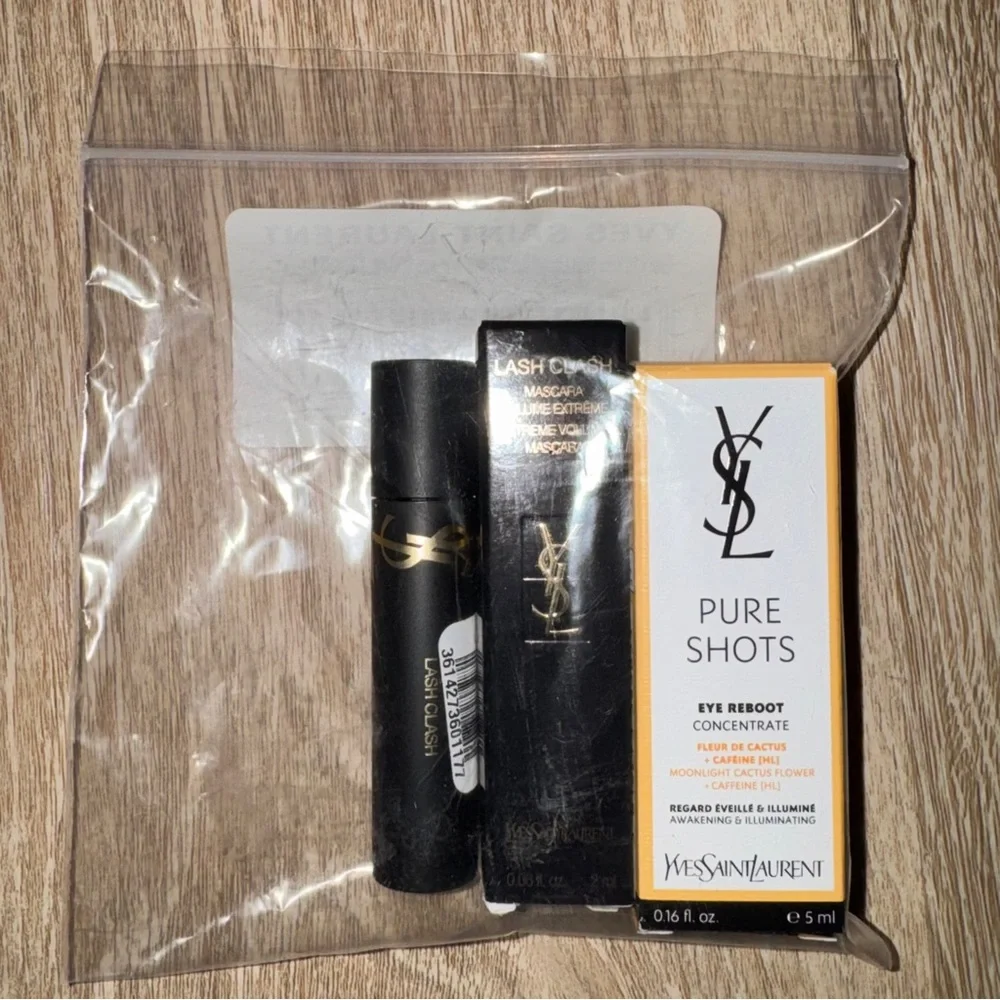 YSL Women’s 2 Mini Lash Clash Mascara & 1 Mini Pure Shots Serum | 3 Piece Bundle